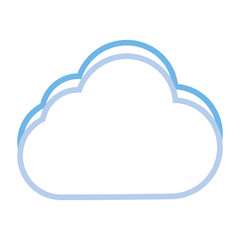 Cloud weather symbol cartoon