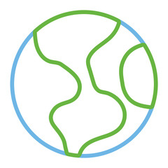 Earth world symbol cartoon