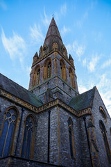 Fototapeta na wymiar Saint Michael and All Angels' Church in Exeter, Devon, United Kingdom, December 28, 2017