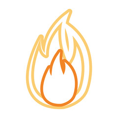 flame fire symbol cartoon