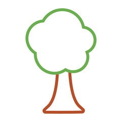 Tree nature symbol cartoon