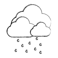 Cloud weather symbol cartoon