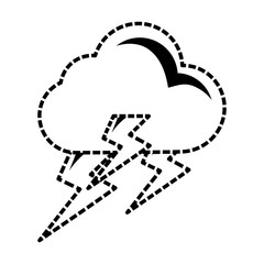 Rainy weather symbol cartoon