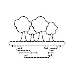 Trees nature symbol cartoon