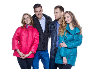 Obraz premium friends in winter