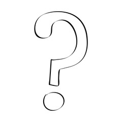 Question mark symbol. Vector.