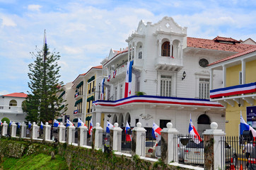 The Palacio de las Garzas  - residence of the President of Panama - obrazy, fototapety, plakaty