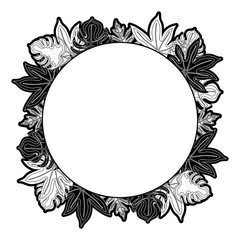 Leaves frame background