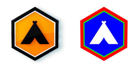 Ikona sześciobok 3D © vempireart