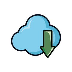 Cloud computing symbol