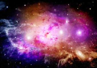 galaxy in a free space