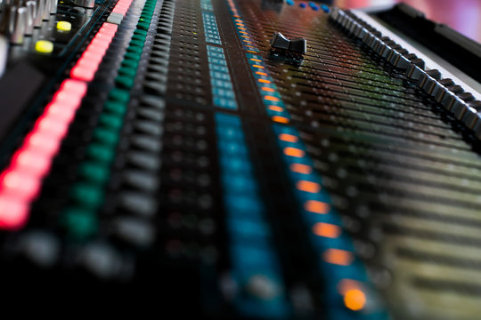 Sound mixer control for live music and studio equipment