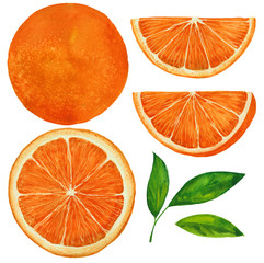 set of oranges