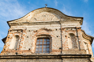 Fototapeta na wymiar Detail of an ancient baroque Italian church.