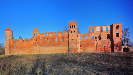 Szymbark-ruiny czternastowiecznej warowni © Janusz Lipiński