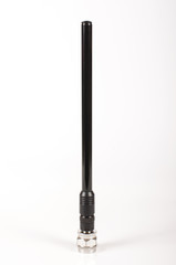 Telescopic monopole aerial isolated on the white background