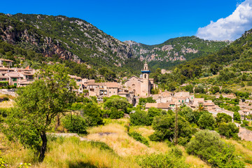 Fototapeta na wymiar View on the Village of Valldemossa Mallorca