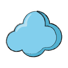 Cloud weather symbol