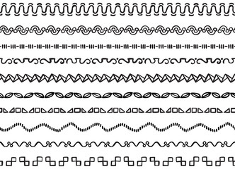 Illustrated seamless borders