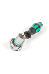 Socket wrench with ratchet isolated on the white background