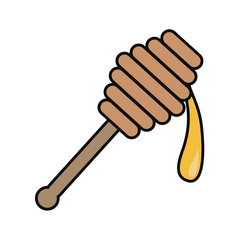 Wooden honey stick