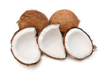 Fototapeta na wymiar Coconut isolated on white 
