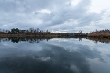 Wintermorgen am Ikasee in Ingelheim