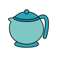 Porcelain teapot isolated