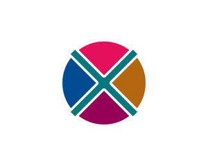 x letter logo template
