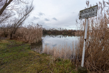 Baden verboten am Ikasee in Ingelheim