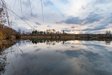 Wintermorgen am Ikasee in Ingelheim