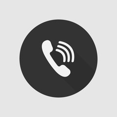 Flat phone web sign illustration for design