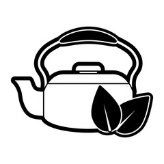 Porcelain teapot isolated