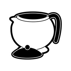 Porcelain teapot isolated