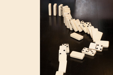 domino gamble game set chain row