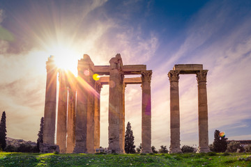 The Temple of Olympian Zeus (Greek: Naos tou Olimpiou Dios), also known as the Olympieion, Athens,...
