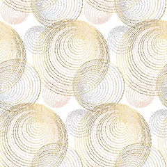 Tapeten Glamour Rose Gold abstrakte Geometrie Luxus-Stil nahtlose Muster. elegante schicke Vektorgrafik für Oberflächendesign, Stoff, Packpapier.