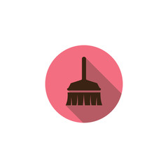 Broom flat icon vector design