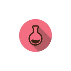 Lab bottle flat icon vector design