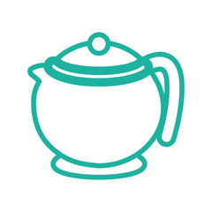 Obraz premium Porcelain teapot isolated