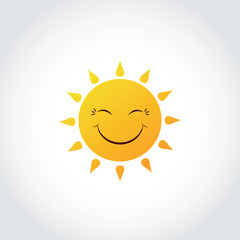 Sun Smile Expression Clip art Emotion. Vector Illustrator Eps. 10