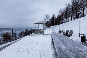 Embankment of the Kama River in the city of Perm