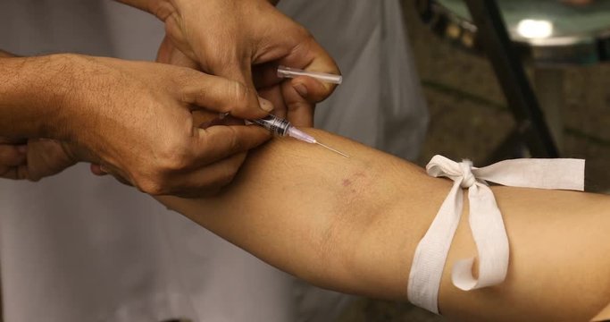 Iv Drip In Patient's Hand