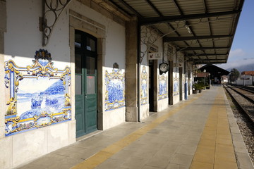 station of pinhao characteristic country in portugal