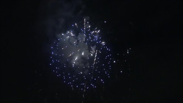 Happy New Year 2018 fireworks display