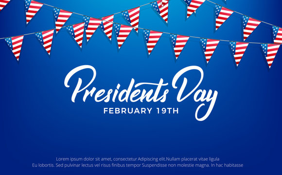 Presidents Day. Banner for USA Presidents Day Holiday
