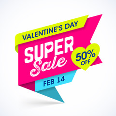 Valentine's Day Super Sale banner