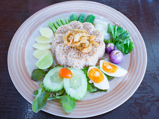 thai food cuisine named Nam Prik Long Ruea