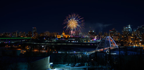 Fototapeta na wymiar Edmonton New Year