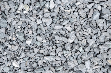 Gray gravel for laying of asphalt roads and filling of emptiness